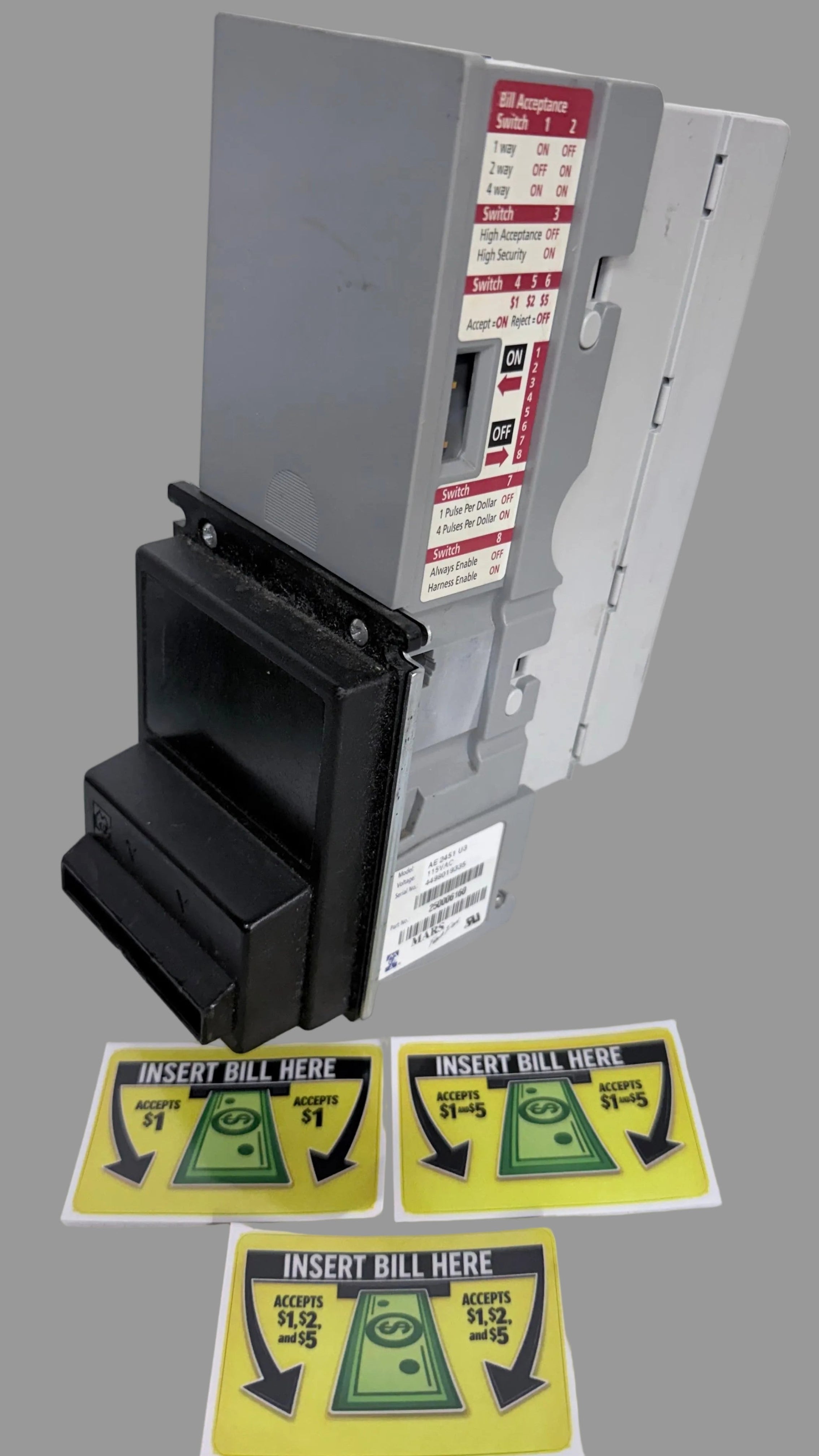 MEI Mars AE2400 series 24V Bill Validator (Refurbished)